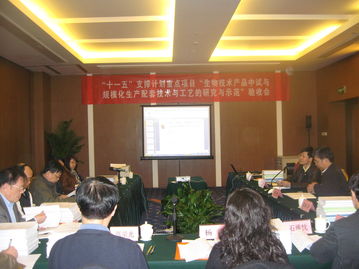 生物技術(shù)產(chǎn)品中試與規(guī)模化生產(chǎn)配套技術(shù)取得重要進(jìn)展——國(guó)家科技支撐計(jì)劃重點(diǎn)項(xiàng)目課題驗(yàn)收會(huì)在京召開(kāi)